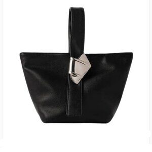 Brandon Maxwell For Merit Vegan Leather Clutch Handbag